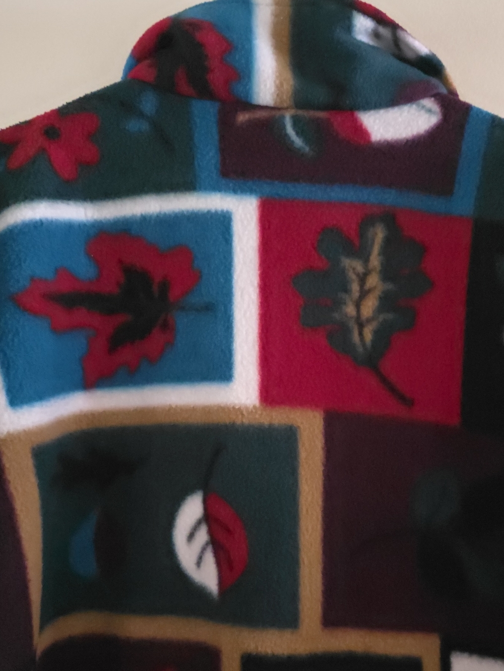 Vintage TanJay Fleece Zip Up Jacket/Sweater - Fall Theme - L - Picture 12 of 16